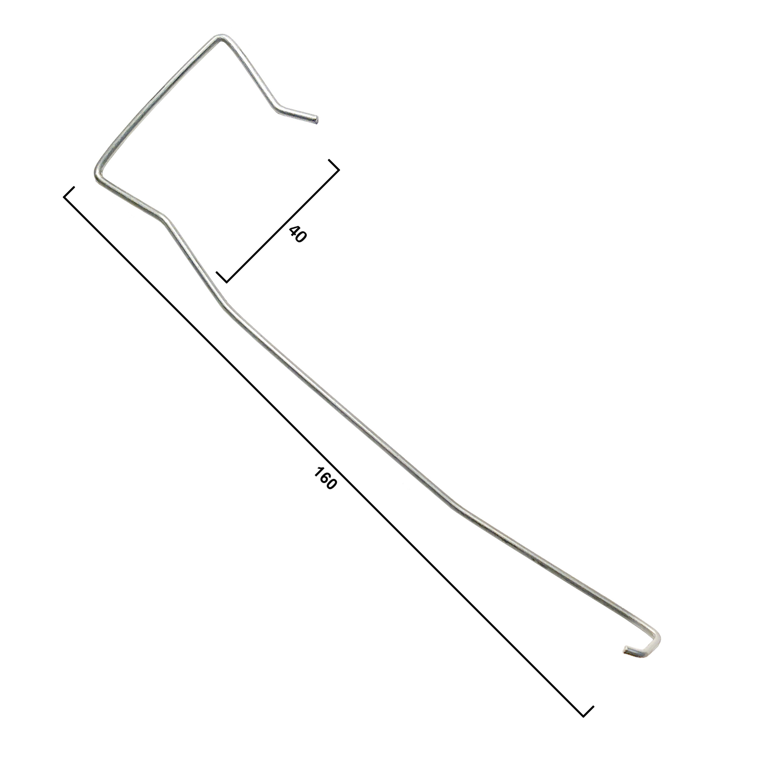 Spinka do dachówek płaskich - typ PJ40  2_160x40_rotated