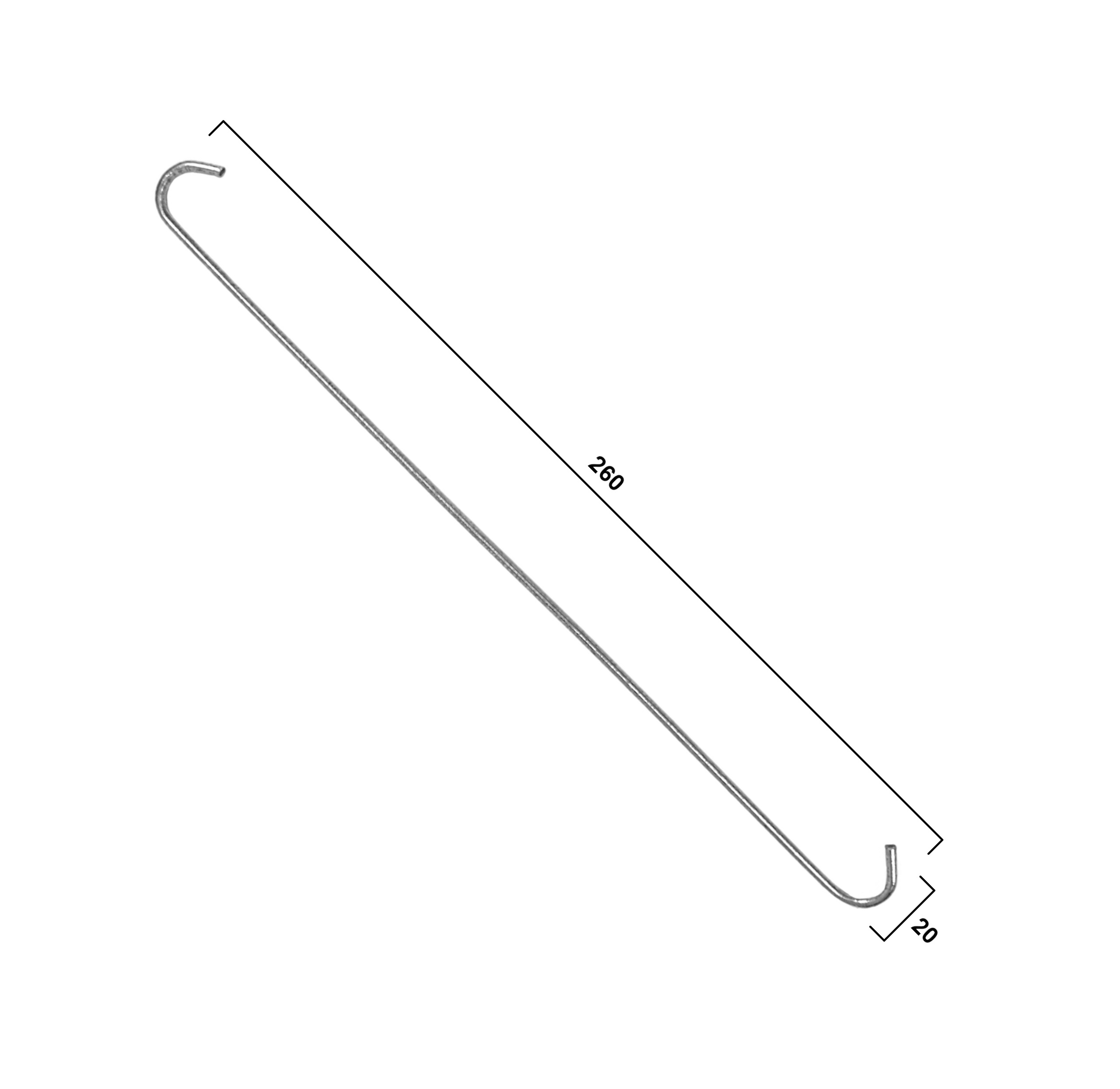 Spinka uniwersalna do dachówki R 2_260