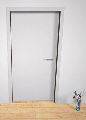 Instrukcja użycia pianki montażowej do ościeżnic drzwi Soudal Soudafoam Doors - krok 4