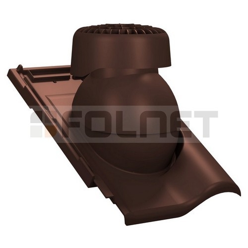 Kominek wentylacyjny K85 do dachówki ceramicznej Roben Monza Plus - kolor brązowy RAL 8017