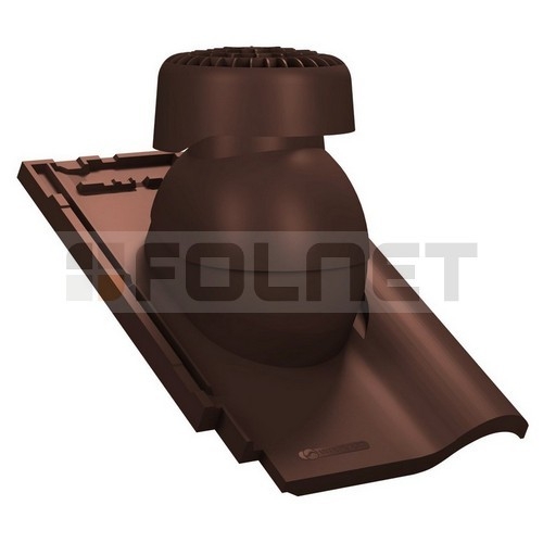 Kominek wentylacyjny K85 do dachówki ceramicznej Koramic Alegra 9 - kolor brązowy RAL 8017