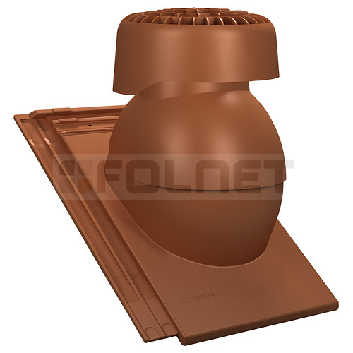 Kominek wentylacyjny K85 do dachówki ceramicznej Koramic Orea 9 - kolor cegła RAL 8004