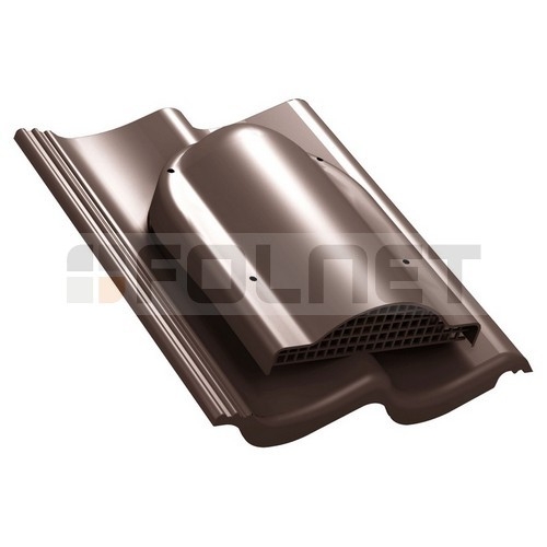 Wywietrznik połaciowy P60 do dachówki betonowej Euronit Profil S - kolor brązowy RAL 8017
