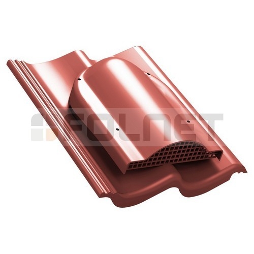 Wywietrznik połaciowy P60 do dachówki betonowej Euronit Profil S - kolor czerwony RAL 3009