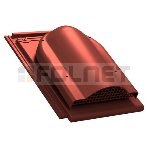 Wywietrznik połaciowy P60 do dachówki ceramicznej Braas Turmalin - kolor czerwony RAL 3009