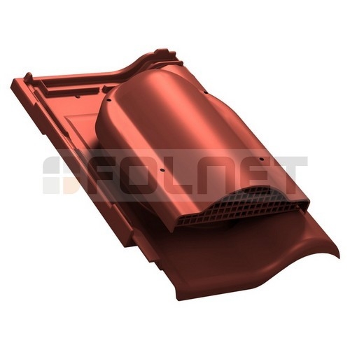 Wywietrznik połaciowy P60 do dachówki ceramicznej Roben Monza Plus - kolor czerwony RAL 3009