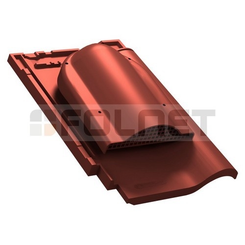 Wywietrznik połaciowy P60 do dachówki ceramicznej Koramic Alegra 9 - kolor czerwony RAL 3009
