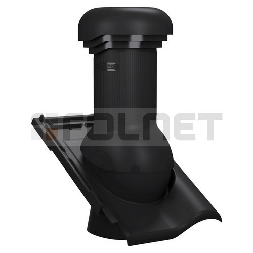 Kominek wentylacyjny W18 do dachówki ceramicznej Roben Monza Plus - kolor czarny RAL 9005