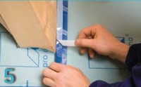 Instrukcja montażu taśma klejąca do folii paroizolacyjnych Pro Clima Uni Tape - krok 5