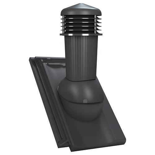 Kominek wentylacyjny K97 do dachówki ceramicznej Koramic Koda - kolor antracytowy RAL 7021