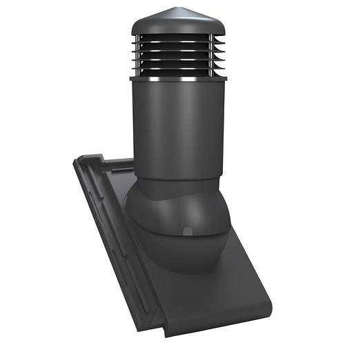 Kominek wentylacyjny K98 do dachówki ceramicznej Roben Bergamo - kolor antracytowy RAL 7021