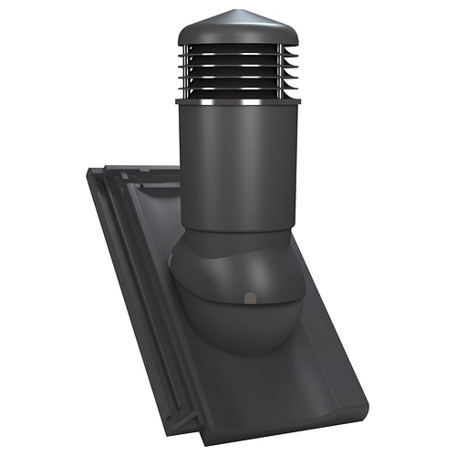 Kominek wentylacyjny K98 do dachówki ceramicznej Creaton Koda - kolor antracytowy RAL 7021