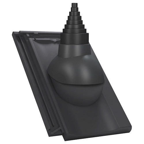 Przejście antenowe P56 do dachówki ceramicznej Creaton Koda - kolor antracytowy RAL 7021