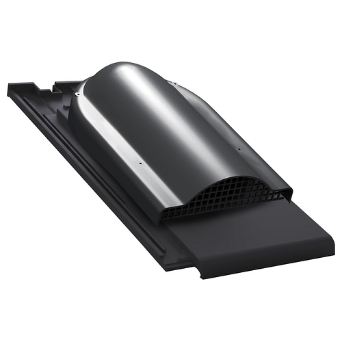 Wywietrznik połaciowy P60 do dachówki ceramicznej Creaton Simpla - kolor czarny RAL 9005
