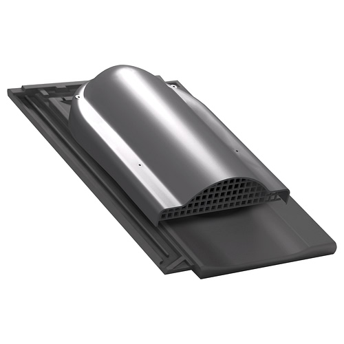 Wywietrznik połaciowy P60 do dachówki ceramicznej Creaton Koda - kolor grafitowy RAL 7024