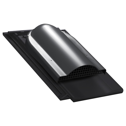 Wywietrznik połaciowy P60 do dachówki ceramicznej Creaton Koda - kolor czarny RAL 9005