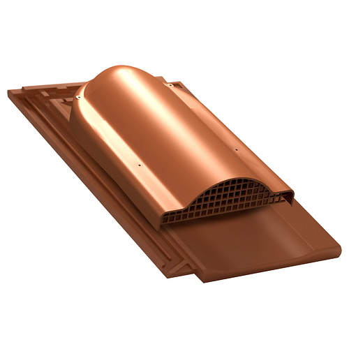 Wywietrznik połaciowy P60 do dachówki ceramicznej Creaton Koda - kolor cegła RAL 8004