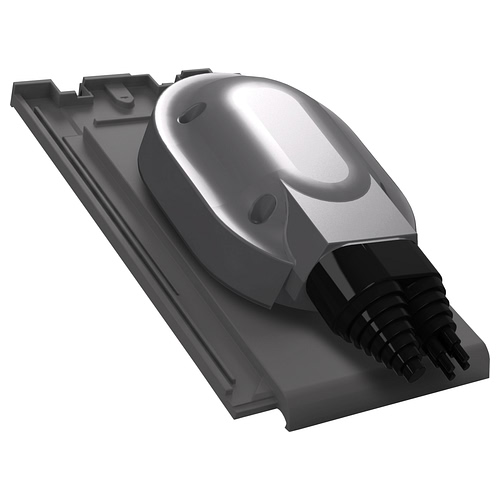 Przejście solarne i fotowoltaiczne do dachówki ceramicznej Creaton Simpla - kolor grafit RAL 7024