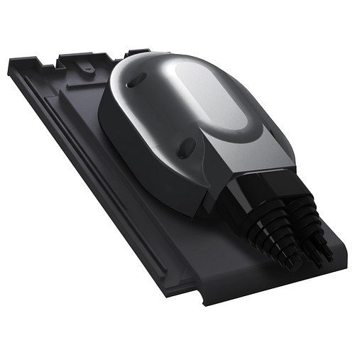 Przejście solarne i fotowoltaiczne do dachówki ceramicznej Creaton Simpla - kolor czarny RAL 9005