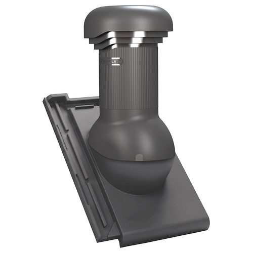 Kominek wentylacyjny W17 do dachówki ceramicznej Roben Bergamo - kolor grafitowy RAL 7024