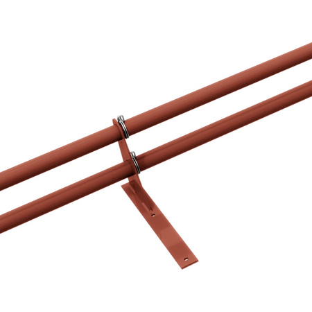 Zestaw ochrony rurowej z 2 rzędami rur do pokryć płaskich