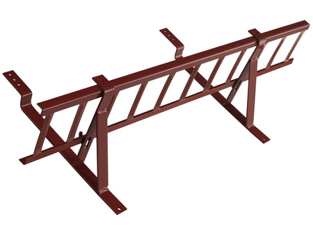 Zestaw płotka przeciwśniegowego o długości 150 cm i wysokości 20 cm, do blachy panelowej o module 380 mm / 35 mm