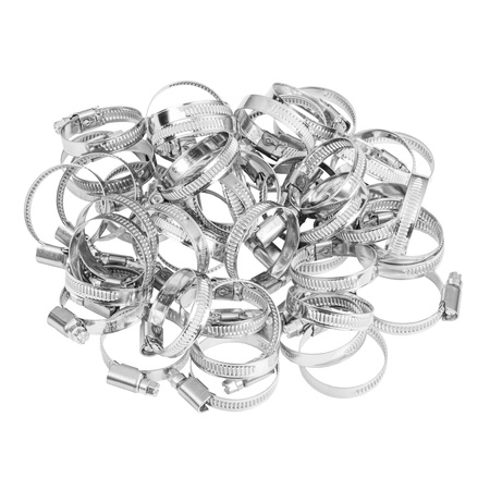 Opaski ślimakowe ze stali nierdzewnej W2 25–40 mm (10 szt.)