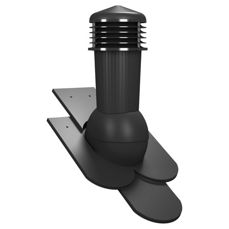 Kominek wentylacyjny z odpływem kondensatu DN125 mm Parotec do dachówki ceramicznej