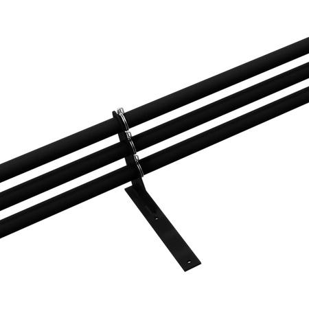 Zestaw ochrony rurowej z 3 rzędami rur do pokryć płaskich