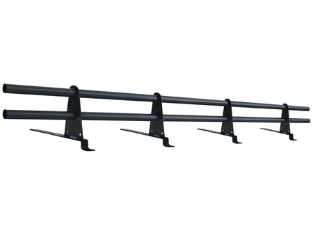 Zestaw ochrony rurowej o długości 150 cm, z 2 rzędami rur, do blachodachówki o module 350 mm / 35 mm