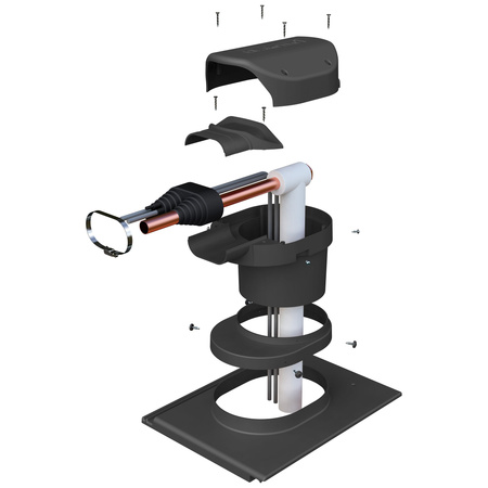 Przejście solarne i fotowoltaiczne Parotec do blachy trapezowej