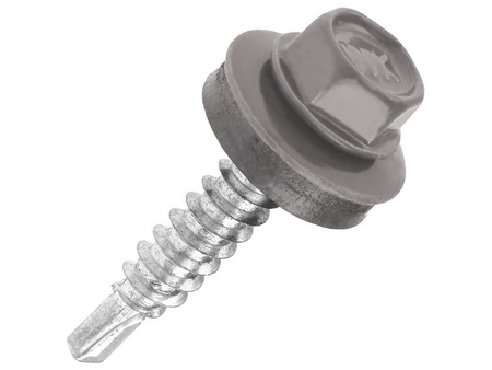 Wkręt samowiercący z podkładką do mocowania blach na zakład 4,8 mm x 19 mm - Wkręt-Met