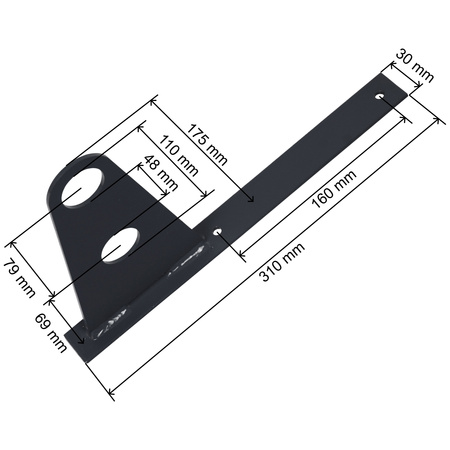 Zestaw ochrony rurowej z 2 rzędami rur do pokryć płaskich