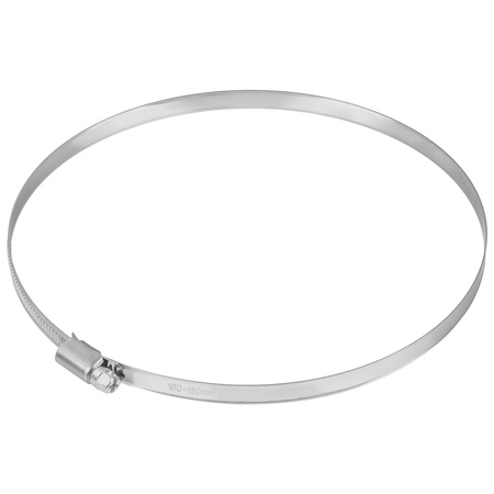 Opaski ślimakowe ze stali nierdzewnej W2 160–180 mm (10 szt.)