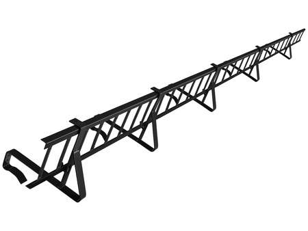 Zestaw płotka przeciwśniegowego o długości 200 cm i wysokości 15 cm, do dachówek betonowych i ceramicznych