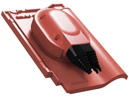 Przejście solarne i fotowoltaiczne Parotec do dachówki ceramicznej