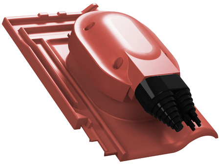 Przejście solarne i fotowoltaiczne Parotec do dachówki ceramicznej