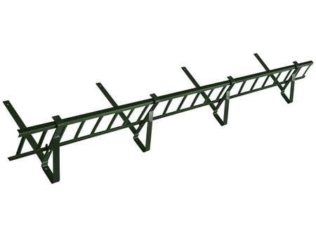Zestaw płotka przeciwśniegowego o długości 200 cm i wysokości 15 cm do blachodachówki o module 350 mm / 35 mm