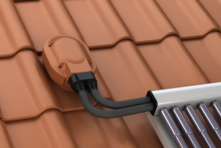 Przejście solarne i fotowoltaiczne Parotec do dachówki ceramicznej