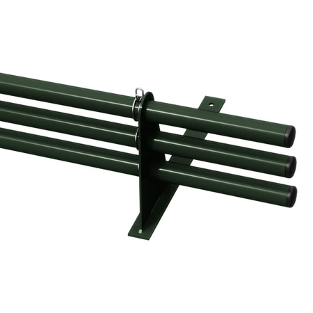 Zestaw ochrony rurowej z 3 rzędami rur do pokryć płaskich