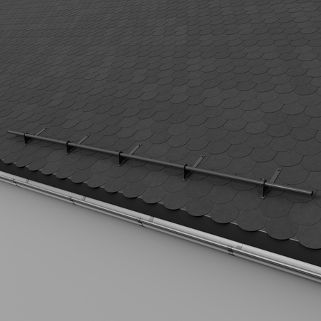 Zestaw ochrony rurowej z 1 rzędem rur do pokryć płaskich