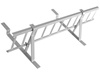 Zestaw płotka przeciwśniegowego o długości 150 cm i wysokości 20 cm, do blachy panelowej o module 380 mm / 35 mm