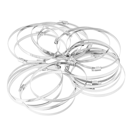 Opaski ślimakowe ze stali nierdzewnej W2 130–150 mm (10 szt.)