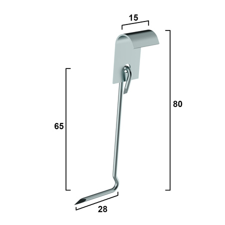 Spinka boczna do dachówek cementowych - typ EURONIT
