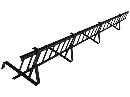 Zestaw płotka przeciwśniegowego o długości 150 cm i wysokości 20 cm, na dach pokryty karpiówką