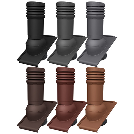 Kominek wentylacyjny izolowany DN125 mm Parotec do blachodachówki