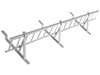 Zestaw płotka przeciwśniegowego o długości 150 cm i wysokości 20 cm, do blachy panelowej o module 380 mm / 35 mm