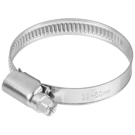 Opaski ślimakowe ze stali nierdzewnej W2 32–50 mm (10 szt.)