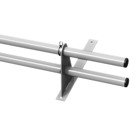 Zestaw ochrony rurowej z 2 rzędami rur do pokryć płaskich