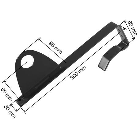 Zestaw ochrony rurowej z 1 rzędem rur do dachówek betonowych i ceramicznych